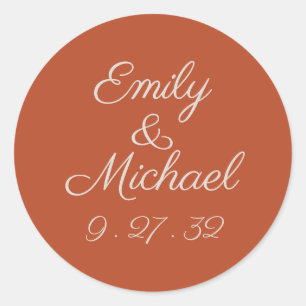 Minimalistische Script Pumpkin Spice Namen Sticker