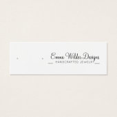 Minimalistische Script Stud Veroorning Display Car Mini Visitekaartjes (Voorkant)