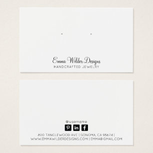 Minimalistische Script Stud Veroorning Display Car Visitekaartje