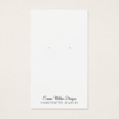 Minimalistische Script Stud Veroorning Display Car Visitekaartje (Voorkant)