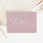 Minimalistische Script Time Capsule Baby shower Ka Kaart