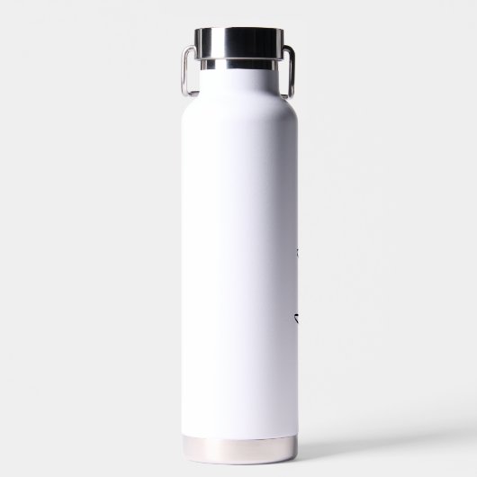 Minimalistische scriptnaam Eenvoudig Elegant Waterfles (Voorkant)