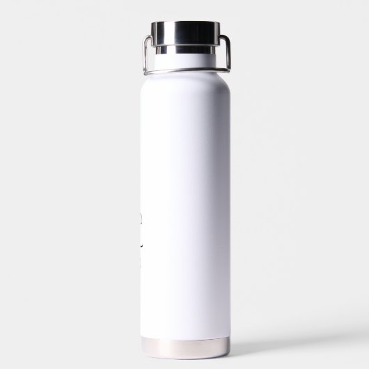 Minimalistische scriptnaam Eenvoudig Elegant Waterfles (Achterkant)