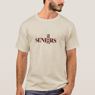 Minimalistische Senior 2026 T-Shirt | Esthetische