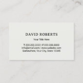 Minimalistische service voor gazonverzorging en -l visitekaartje (Achterkant)