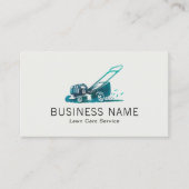 Minimalistische service voor gazonverzorging en -l visitekaartje (Voorkant)