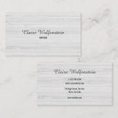Minimalistische Shabby Chic Professional Visitekaartje (Voorkant / Achterkant)