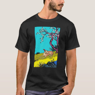 Minimalistische Sighthound Silhouet Honden Grafiek T-shirt
