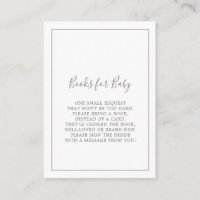 Minimalistische Silver Baby shower Books voor Baby