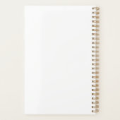 Minimalistische Simple White Monogram Name 2023 Pl Planner (Achterkant)