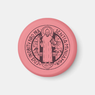 Minimalistische Sint-Benedictusmedaille Symbool Ku Magneet