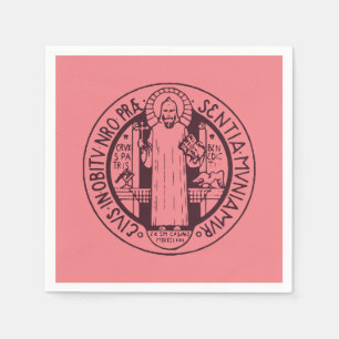 Minimalistische Sint-Benedictusmedaille Symbool Ku Servet