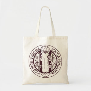 Minimalistische Sint-Benedictusmedaille Symbool Ku Tote Bag
