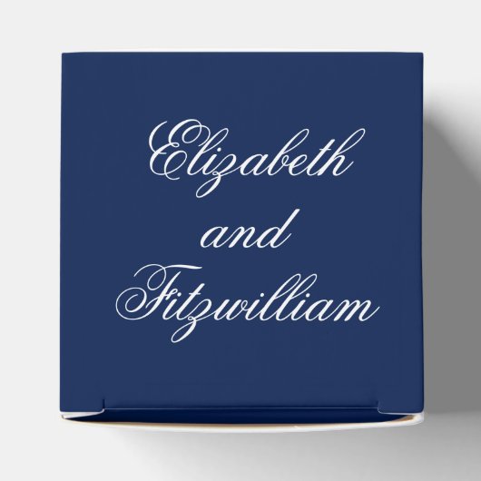 Minimalistische Sketched Love Swans bruiloft Bedankdoosjes (Bovenkant)