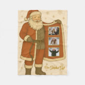 Minimalistische Sneeuwvlok Vallende Kerstdeken Fleece Deken (Voorkant)