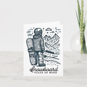Minimalistische snowboarder – Mountain Adventure S Kaart