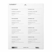 Minimalistische soja geurkaars zwart wit label (Full Sheet)