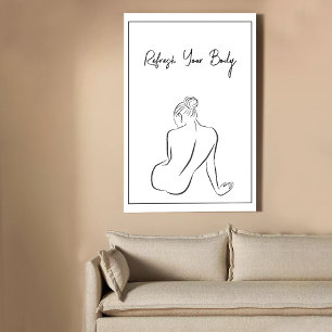Minimalistische Spa Decoratie Print
