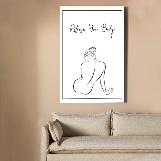 Minimalistische Spa Decoratie Print