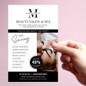 Minimalistische Spa Salon Services Zakelijke Marke Flyer