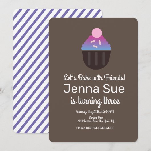 Minimalistische sprinkhanenkoeken die de dag van d kaart (Voorkant / Achterkant)