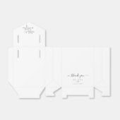 Minimalistische Starfish Beach Monogram bruiloft Bedankdoosjes (Uitgevouwen)