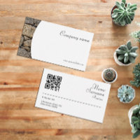 Minimalistische stenen fotografie QR Zakelijke Vis