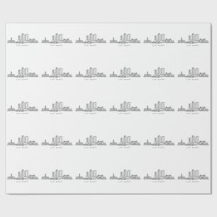 Minimalistische sterrenbeeld-lijnkunst van Fort Wo Cadeaupapier