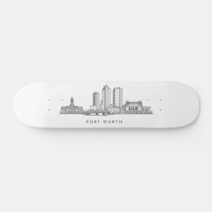Minimalistische sterrenbeeld-lijnkunst van Fort Wo Skateboard