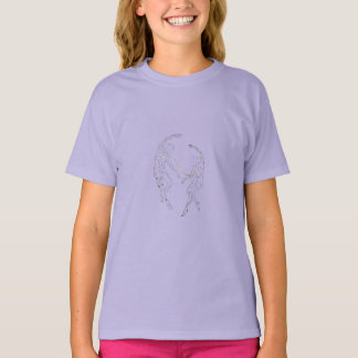Minimalistische sterrenbeeldkunst - Gouden Verbind T-shirt