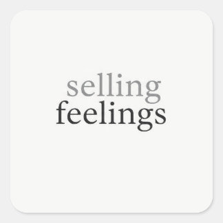 Minimalistische sticker met grap over donkere gevo