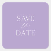Minimalistische Sticker Save the Date (Voorkant)
