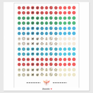 minimalistische sticker sheet