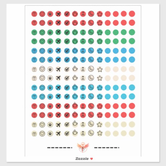 minimalistische sticker sheet (Vel)