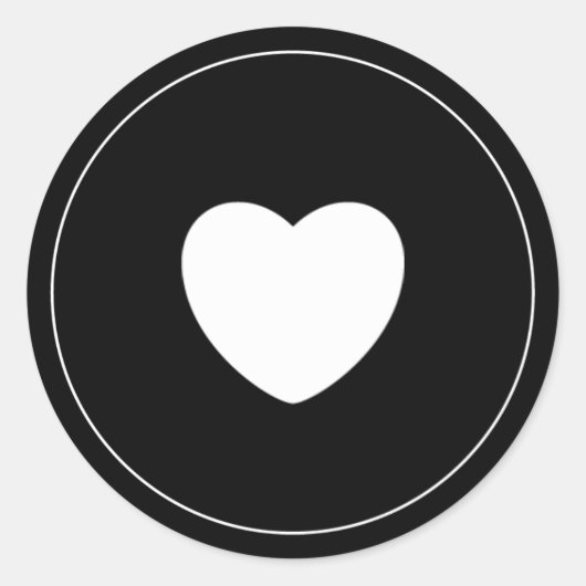 Minimalistische Sticker | Zwart (Voorkant)