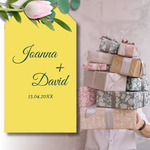 Minimalistische stijl   Kalligrafie Font Wedding Cadeaulabel