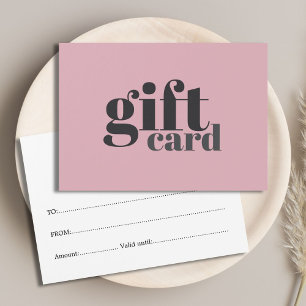 Minimalistische Stof Roze Grijs Salon Visitekaartje