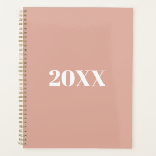 Minimalistische stoffige roze moderne typografie o planner