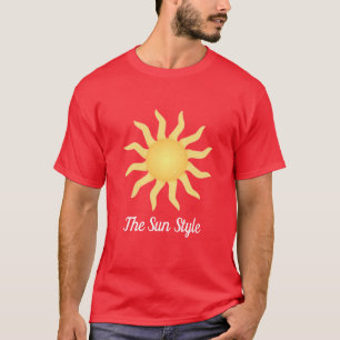 Minimalistische Sunburst – Stralende energie en wa T-shirt