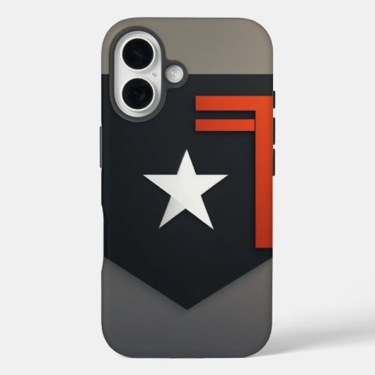 Minimalistische Symbool iPhone Case - Algemeen Ont (Achterkant)