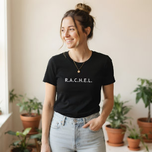 Minimalistische T-shirt met eigen naam