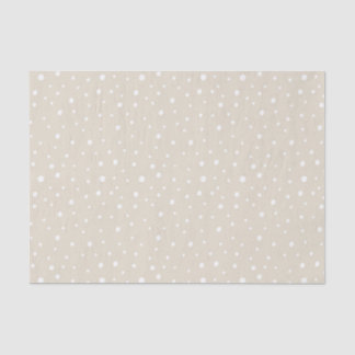 Minimalistische Tan Artistic Stippen Tissuepapier