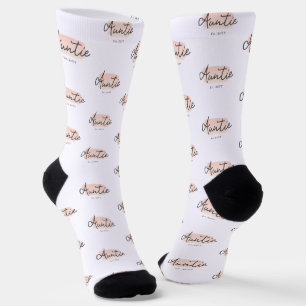 Minimalistische tante Baby Roze penseelstreek Nieu Sokken