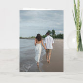 Minimalistische Taupe moderne bruiloft (Achterkant)