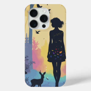 Minimalistische telefoonhoes Mystic Nymph in het b iPhone 15 Pro Case