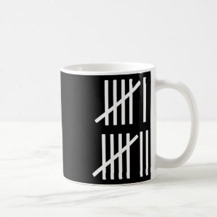 Minimalistische telstreepjes tellen 67 meme slang  koffiemok