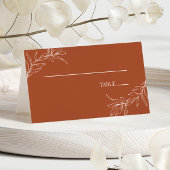 Minimalistische Terracotta tak blad bruiloft