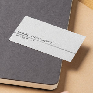 Minimalistische textuur witte nepsilveren lijn adv visitekaartje