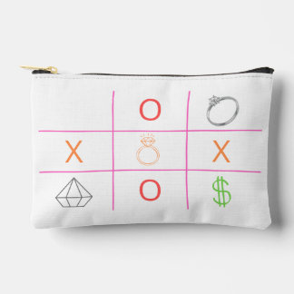 Minimalistische Tic Tac Toe-pouch Etui