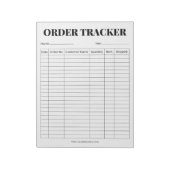 Minimalistische tracker voor zakelijke bestellinge notitieblok (Gedraaid)